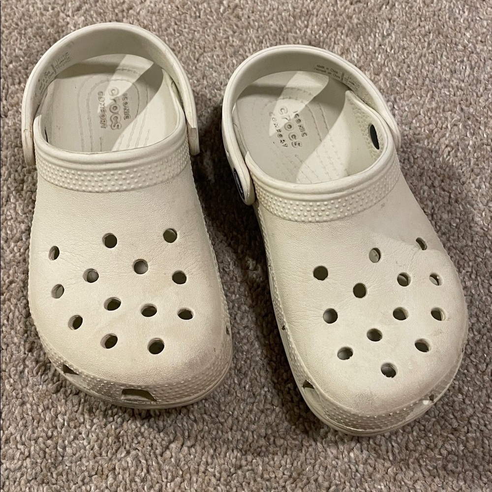 CROCS Classic Clogs in Off-White